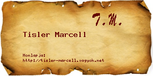 Tisler Marcell névjegykártya