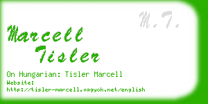 marcell tisler business card